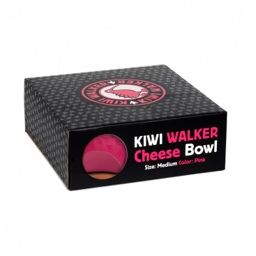 Миска для собак Kiwi Walker - Cheese Bowl Pink 750 мл
