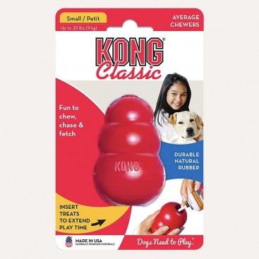 Супер міцна іграшка для ласощів KONG - Classic, M red