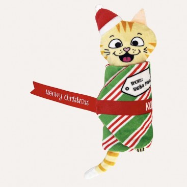 Різдвяна іграшка для котів з мʼятою Kong - Holiday Pull-A-Partz Present