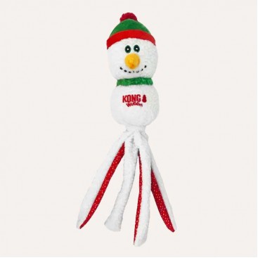 Рождественская игрушка для собак Kong - Holiday Wubba Snowman