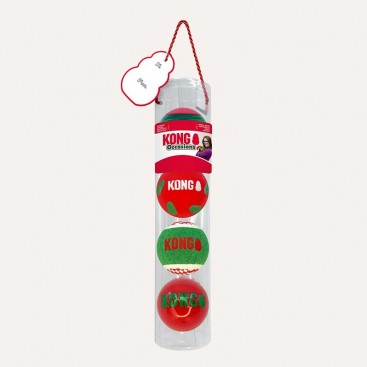 Рождественский набор мячиков для собак Kong - Holiday Occasions Balls 4-pk