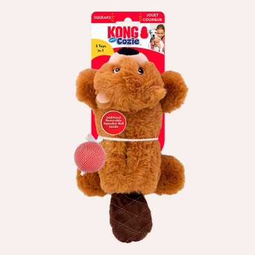 Іграшка для собак бобрик з мʼячиками Kong - Cozies Pocket Beaver