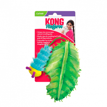 Іграшка з котячою м'ятою гусениця Kong - Flingaroo