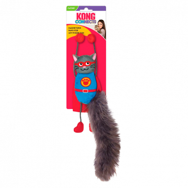 Іграшка з котячою м'ятою кіт супергерой Kong - Connects
