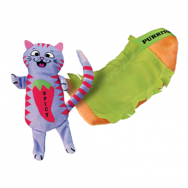 Іграшка з котячою м'ятою кіт-пурріто Kong - Purrito Cat