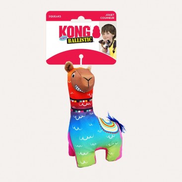 Прочная игрушка разноцветная лама Kong - Ballistic Llama