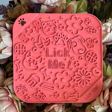 Силіконовий килимок для злизування ласощів - Lick Me, Red