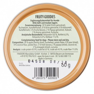 Фруктовое лакомство для собак Lila loves it - Fruity Goodies 60 г
