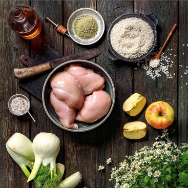 Влажный корм для собак с курицей, рисом и фенхелем Lila loves it - Organic Сhicken with rice and fennel, 150 г