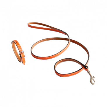 Шкіряний поводок Lord Lou - Orange Ascot Leash