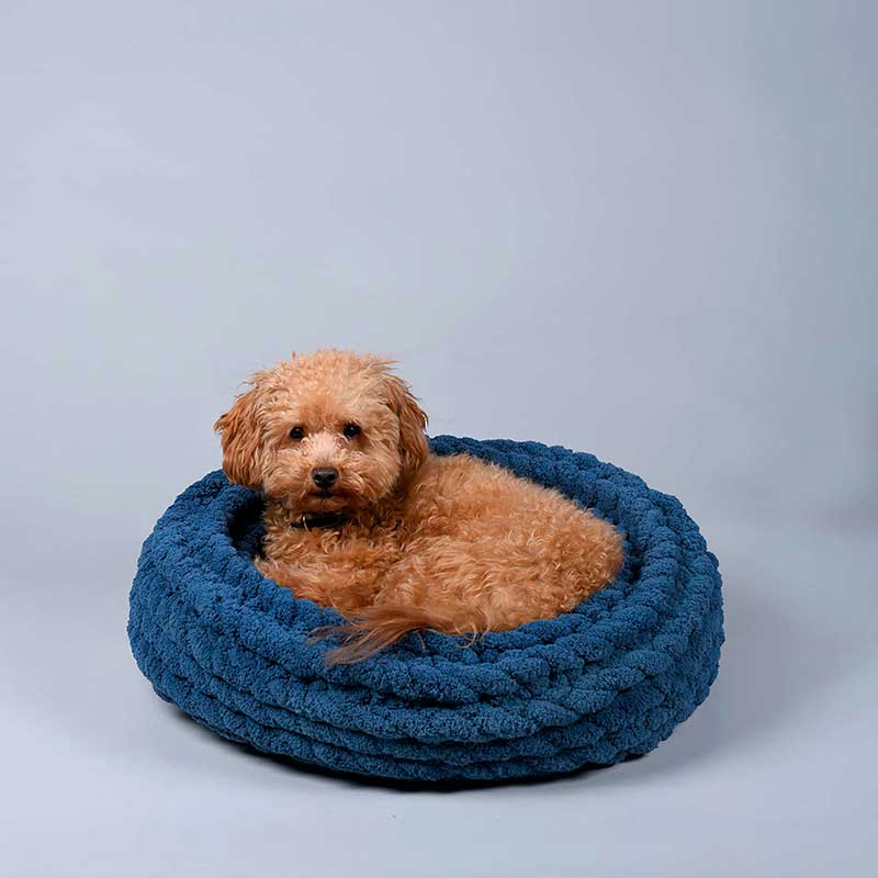 Лежанка для собак і котів Lord Lou - Lisa Washed Blue cushion