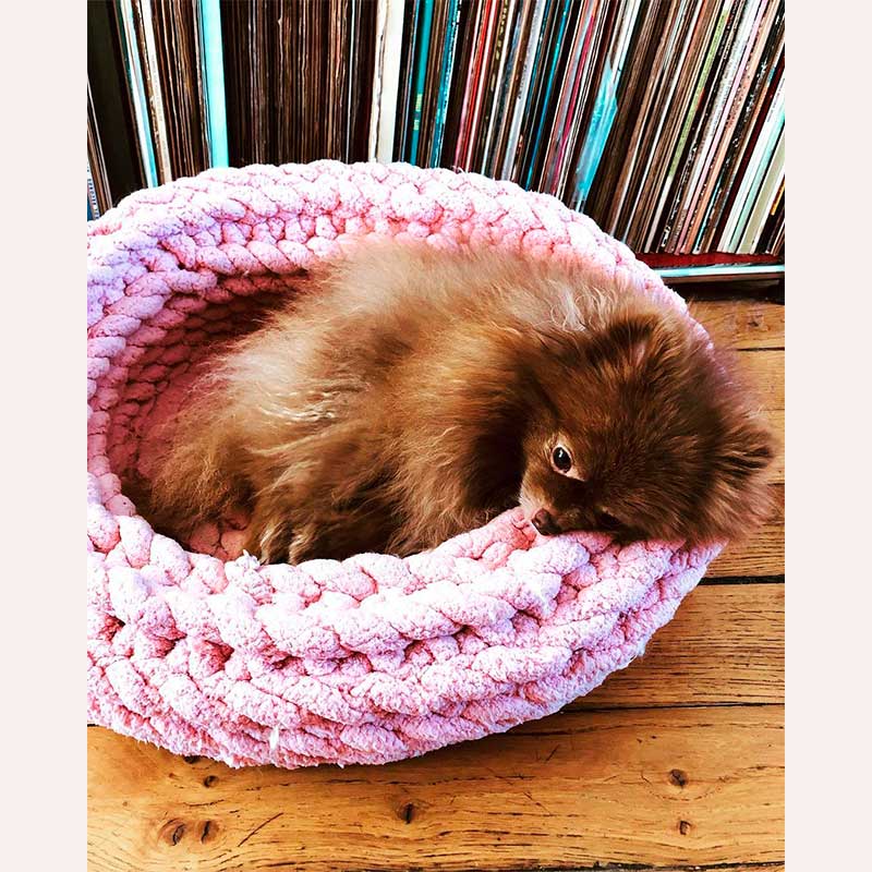 Лежанка для собак и котов Lord Lou - Lisa Washed Pink cushion S