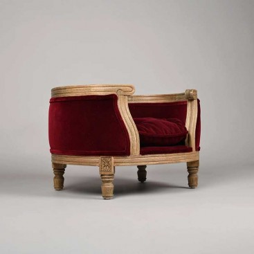 Лежанка Lord Lou - George Ruby Red Velvet, M