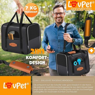 Сумка-переноска LovPet Comfort Dog Carrier 2-in-1 Anthracite