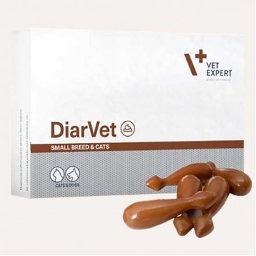 Капсулы для малых пород собак и кошек против диареи VetExpert - DiarVet Small, 6 шт