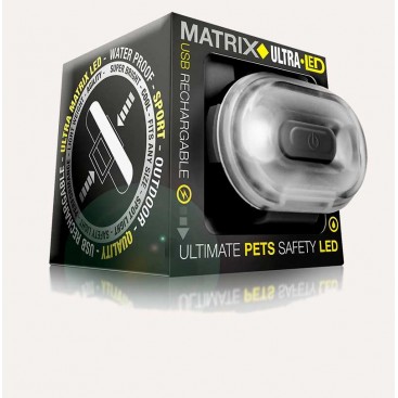 Светодиодный фонарик для ошейников Max&Molly - Matrix Ultra LED - Safety Light Black
