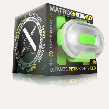 Светодиодный фонарик для ошейников Max&Molly - Matrix Ultra LED - Safety Light Green