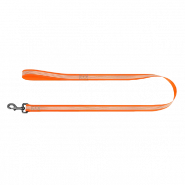 Водостійкий світловідбиваючий повідець для собак WauDog - Waterproof Orange, L-XXL 3м