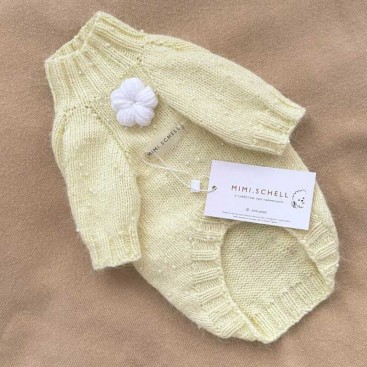 Светр Mimi.schell - Flowers Cream, M (сп.30см/ог32-36см)