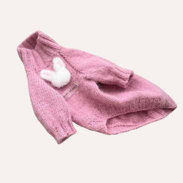 Свитер зайка Mimi.schell - Чайная роза, М (ДС: 30; ОГ: 32-36)