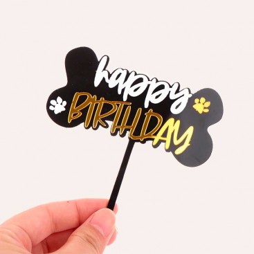 Топпер для декорирования капкейков MJCakedecor - Acrylic Topper Big Bone