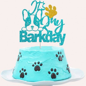 Топпер для собак для декорирования капкейков MJCakedecor - Happy Birthday French Bulldog with Paw