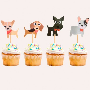 Топпер для собак для декорирования капкейков Bobby - MultiDogs funny, 1 шт