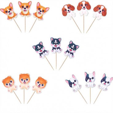 Топпер для собак для декорирования капкейков Bobby - MultiDogs, 1 шт