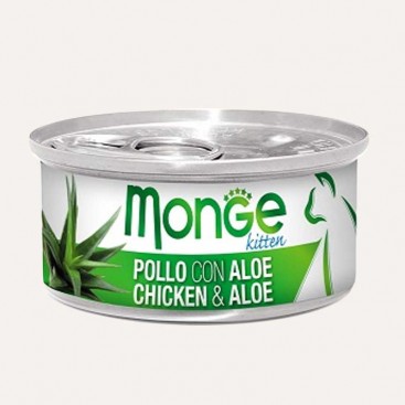 Вологий корм для кошенят Monge - Fruits Chicken with Aloe, 80 г