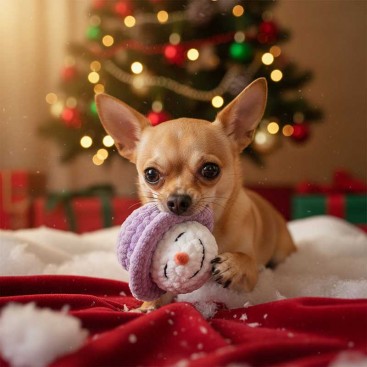 Новорічна іграшка для собак і котів Montmorency - Snowman Lilac