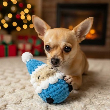 Новорічна іграшка для собак і котів Montmorency - Santa Blue