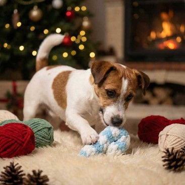 Новорічна іграшка для собак і котів Montmorency - Christmas Stick Blue