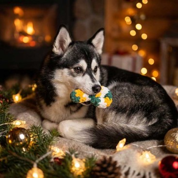 Новорічна іграшка для собак і котів Montmorency - Christmas Stick Green