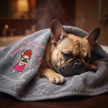 Рушник для собак з вишивкою Montmorency - French Lady (50x85 см)