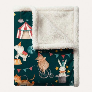 Двостороння водонепроникна ковдра з хутром Montmorency - Circus Fur 130х100 см