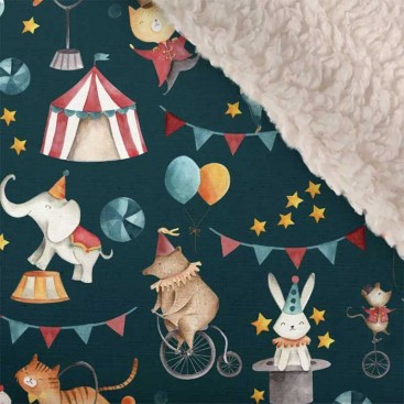 Двостороння водонепроникна ковдра з хутром Montmorency - Circus Fur 130х100 см