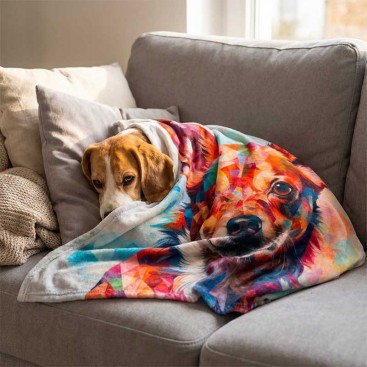 Флісова ковдра Montmorency - Chihuahua,140х100 см