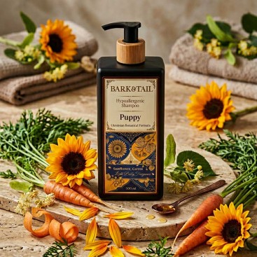 Гіпоалергенний шампунь для цуценят Bark&Tail - Puppy Ukrainian Botanical Formula, 250 мл