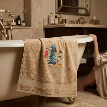 Махровое полотенце для животных Montmorency - Spa Dog Beige (50x100 см)