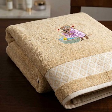 Махровий рушник для тварин Montmorency - Warm Hearts Labrador Honey (70x130см)