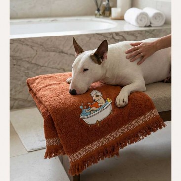 Махровий рушник для тварин Montmorency - Smart Bath Bullie, orange (50x100 см)