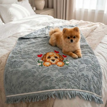Полотенце для собак с вышивкой Montmorency - Cute Maltipoo (70х130 см)