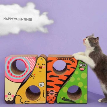 Когтеточка для котов из гофрокартона Tinypet - Tyger Cat Scratcher