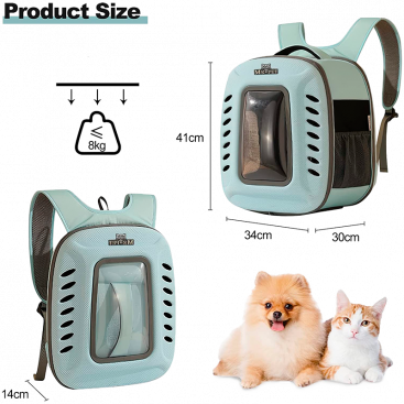 Рюкзак-переноска для котів та собак Mr.Pet - Mint