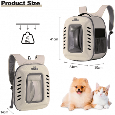 Рюкзак-переноска для котів та собак Mr.Pet - Ivory