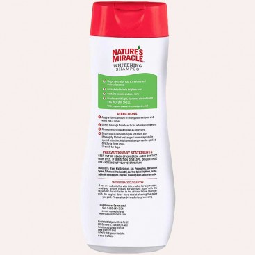 Шампунь для белой и светлой шерсти собак Nature`s Miracle - Whitening, 473 мл