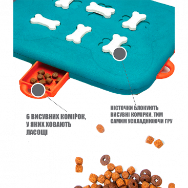 Игрушка-головоломка с отверстиями для лакомств Nina Ottosson - Casino