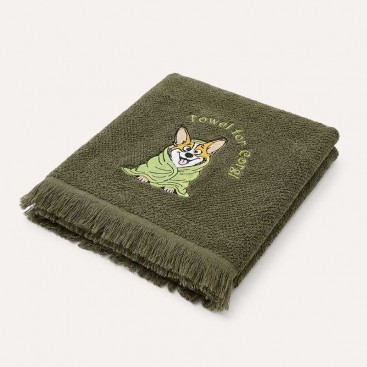 Рушник для собак з вишивкою коргі Montmorency - Corgi Towel (50x100 см)