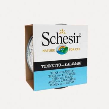 Консерва для котів з тунцем та кальмаром Schesir - Tuna Squid, 85 г