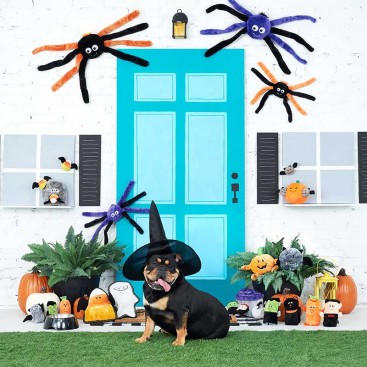 М'яка іграшка для собак павук з пищалкою ZippyPaws - Halloween Spiderz Orange Small
